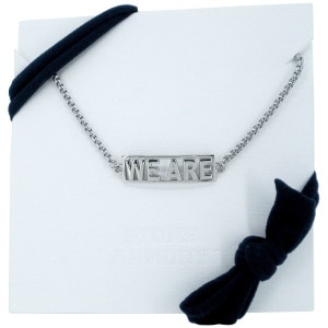 silver We Are bracelet